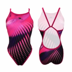 BAÑADOR NATACION MUJER PINK LIGHTS (REVOLUTION)