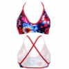 TOP BIKINI MARE BLACK FLOWER